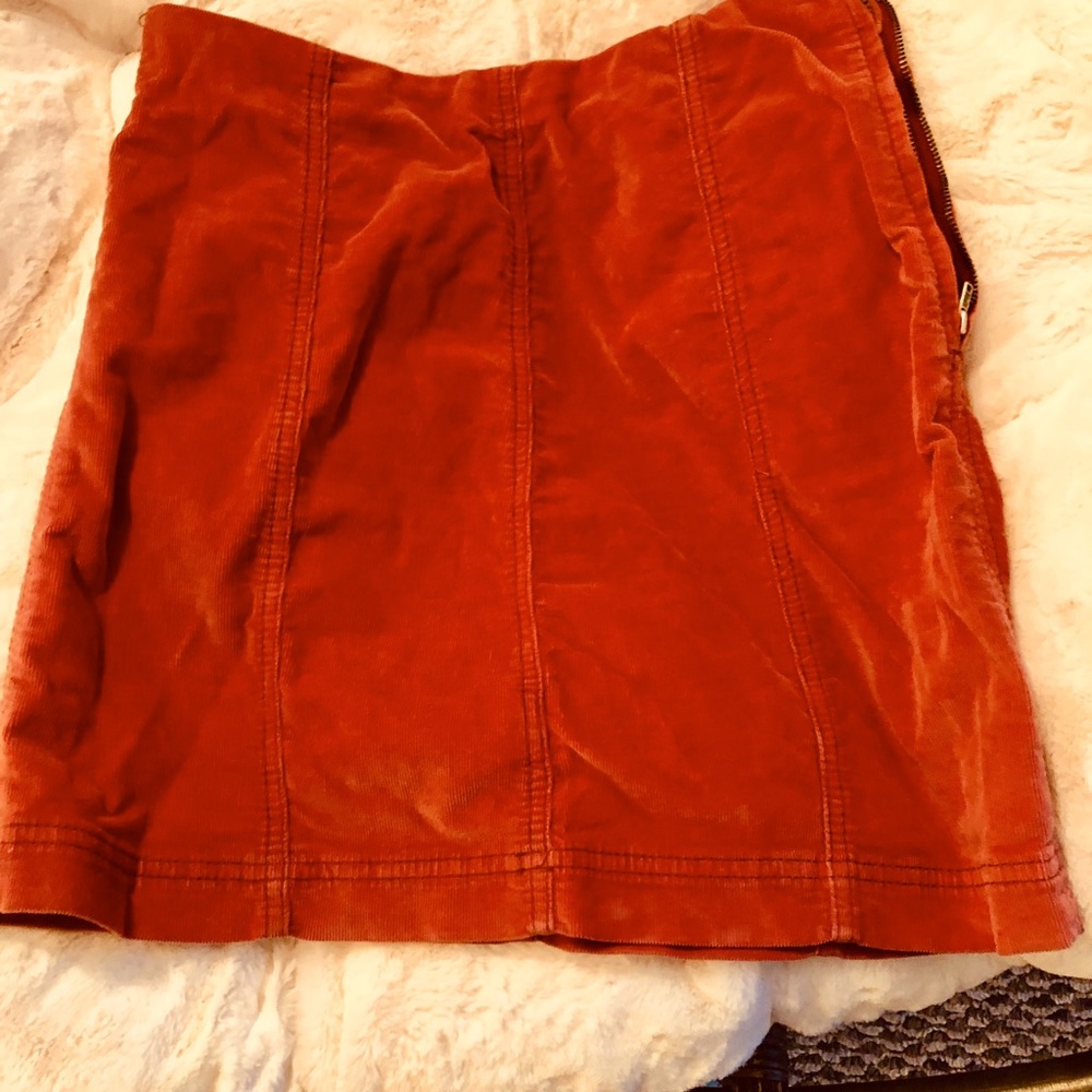Corduroy micro miniskirt